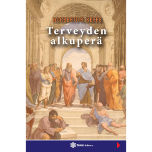 Kirjan kansi esittää Rafaelin kuuluisimman maalauksen Ateenan koulu (1509–1510, Vatikaani, Rooma), jossa muinaisen Kreikan filosofit Platon ja Aristoteles esiintyvät keskiössä.